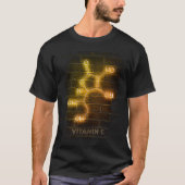 vitamin c molecule composition chemical structure tシャツ (正面)