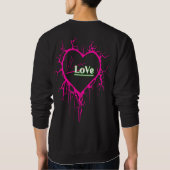 Vitamin Love Brand Pink Heart Design Sweatshirt  スウェットシャツ (裏面)