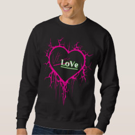 Vitamin Love Brand Pink Heart Design Sweatshirt  スウェットシャツ