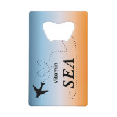 Vitamin Sea Orange Summer Color クレジットカード栓抜き (正面)