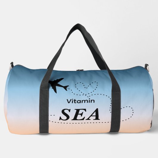 Vitamin Sea Orange Summer Color ダッフルバッグ (正面)