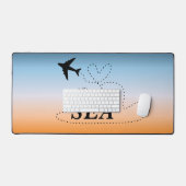 Vitamin Sea Orange Summer Color デスクマット (キーボード&マウス)