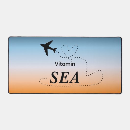 Vitamin Sea Orange Summer Color デスクマット (正面)