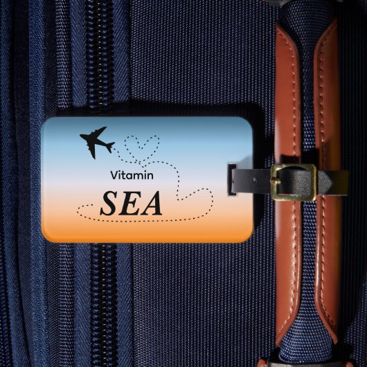 Vitamin Sea Orange Summer Color ラゲッジタグ (正面インサイチュ4)