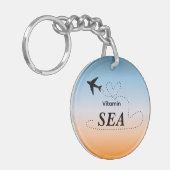 Vitamin Sea Orange Summer Color Acrylic Keychain キーホルダー (正面左)