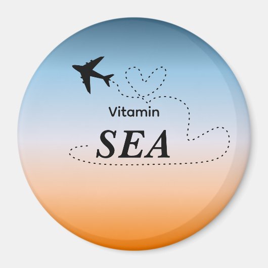 Vitamin Sea Orange Summer Color Magnet マグネット (正面)