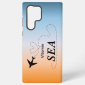 Vitamin Sea Orange Summer Color Samsung Galaxyケース (裏面)