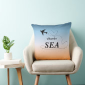 Vitamin Sea Orange Summer Color Throw Pillow クッション (椅子)