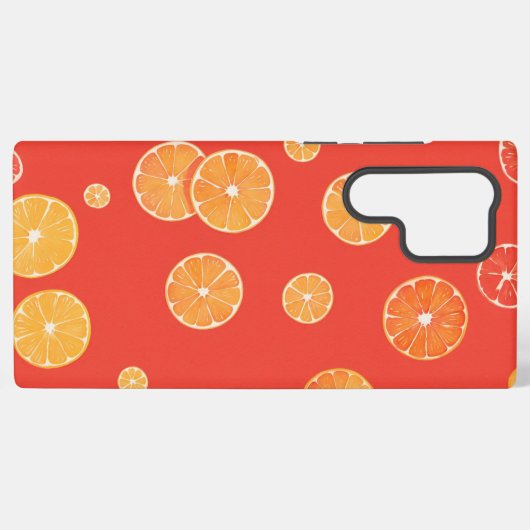 Vitamin Vibes Citrus Slices Phone Case Samsung Galaxyケース (裏面横)