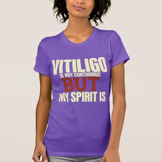 Vitiligoの認識度のTシャツ Tシャツ (正面)