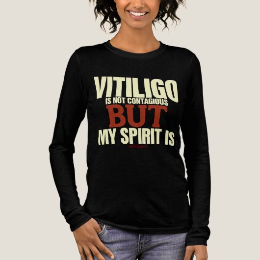 Vitiligo Awareness Tshirt トライブレンドＴシャツ (正面)