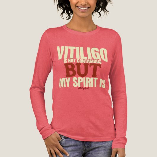 Vitiligo Awareness Tshirt トライブレンドＴシャツ (正面)
