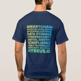 VITREUSプリントTシャツ（表裏） |ネイビー Tシャツ