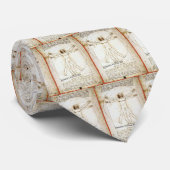 Vitruvianの人のタイ ネクタイ (ロール)