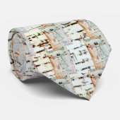 VITRUVIANの人、ブラウンの旧式な羊皮紙 ネクタイ (ロール)