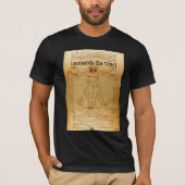 Vitruvian人レオナルドDa Vinci Tシャツ (正面)