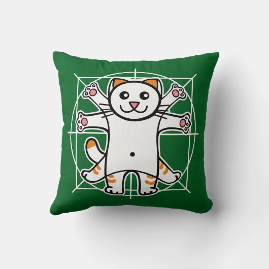Vitruvian Cat クッション (裏面)