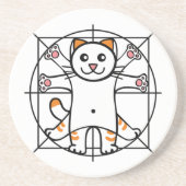 Vitruvian Cat コースター (正面)