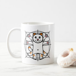 Vitruvian Cat コーヒーマグカップ