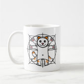 Vitruvian Cat コーヒーマグカップ (左)
