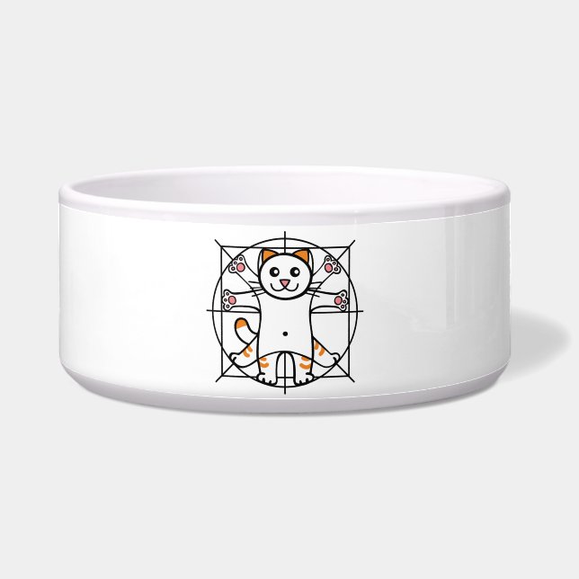 Vitruvian Cat ボウル (正面)