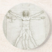 Vitruvian Man by Leonardo da Vinci コースター (正面)