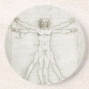 Vitruvian Man by Leonardo da Vinci コースター
