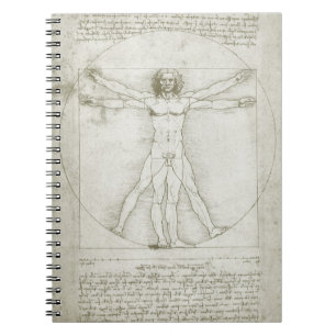 Vitruvian Man by Leonardo da Vinci ノートブック