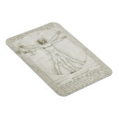 Vitruvian Man by Leonardo da Vinci マグネット (右側)