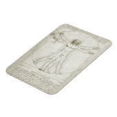 Vitruvian Man by Leonardo da Vinci マグネット (左側)