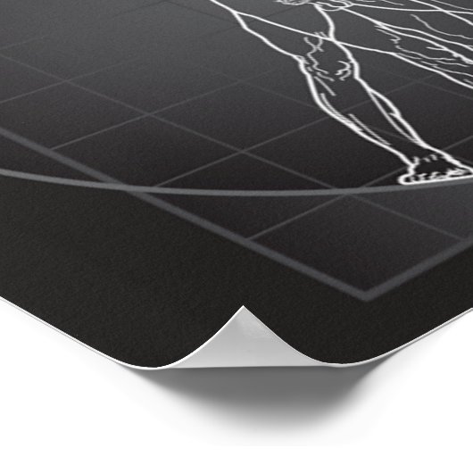 vitruvian man contempory poster from 14.95 ポスター (角)