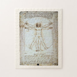 Vitruvian Man, Leonardo da Vinci, circa 1490. ジグソーパズル