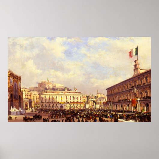 Vittorio Emanuele IIのネープルへの到着 ポスター (正面)