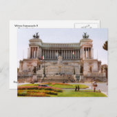 Vittorio Emmanuelle II, Piazza de Venezia, Roma ポストカード (正面/裏面)