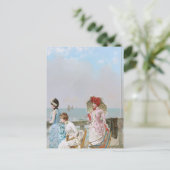 Vittorio Matteo Corcosによる海での正午 ポストカード (スタンド正面)