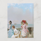 Vittorio Matteo Corcosによる海での正午 ポストカード (正面)