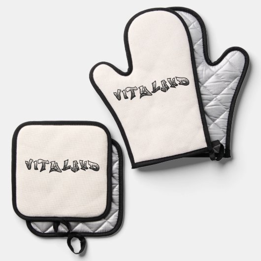 Vityland Oven Mitt and Pot Holders 鍋つかみ&鍋敷きセット (正面/裏面)