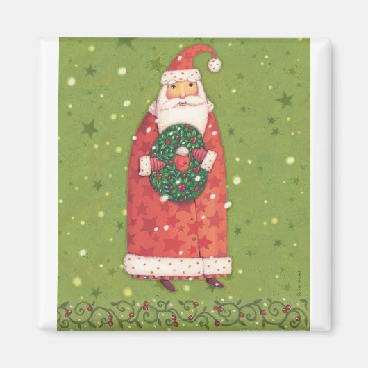 VIV77グリーンサンタ.tif マグネット (正面)