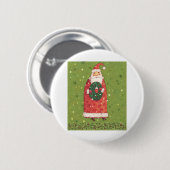 VIV77緑Santa.tif 缶バッジ (正面&裏面)