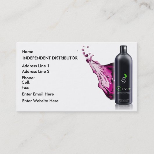 Vivaのしぶき-名刺 名刺 (正面)