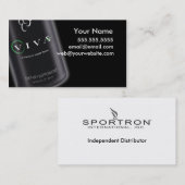 Vivaの黒い名刺-暗闇 名刺 (正面/裏面)