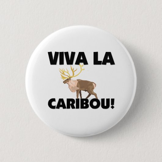 VivaのLaのカリブー 缶バッジ (正面)