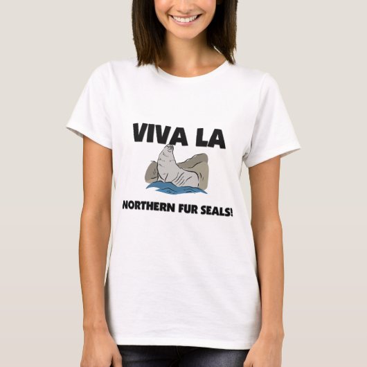 VivaのLaの北のオットセイ Tシャツ (正面)