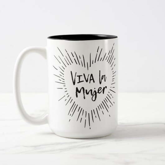 VivaのLaのMujerのマグ ツートーンマグカップ (左)