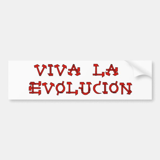 VivaのLa Evolucion バンパーステッカー (正面)