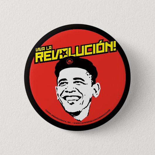 VivaのLa Revolucion! 円形ボタン 缶バッジ (正面)
