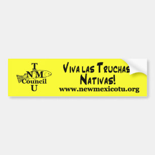Vivaのlas Truchas Nativas! バンパーステッカー