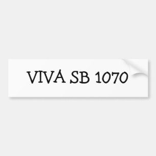 VIVAのSB 1070年 バンパーステッカー