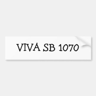 VIVAのSB 1070年 バンパーステッカー