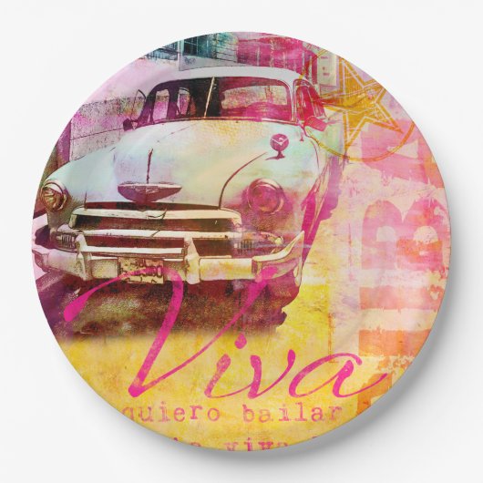 Vivaキューバ ペーパープレート (正面)